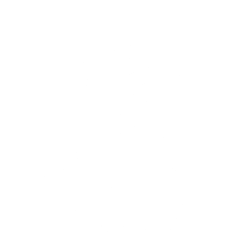 Logo de Marena Residences con edificios modernos azules y olas doradas, símbolo de lujo frente al mar.